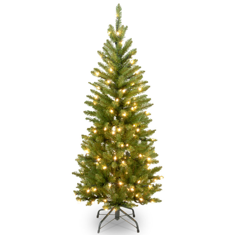 Slender Green Fir Christmas Tree with Lights & Reviews Joss & Main